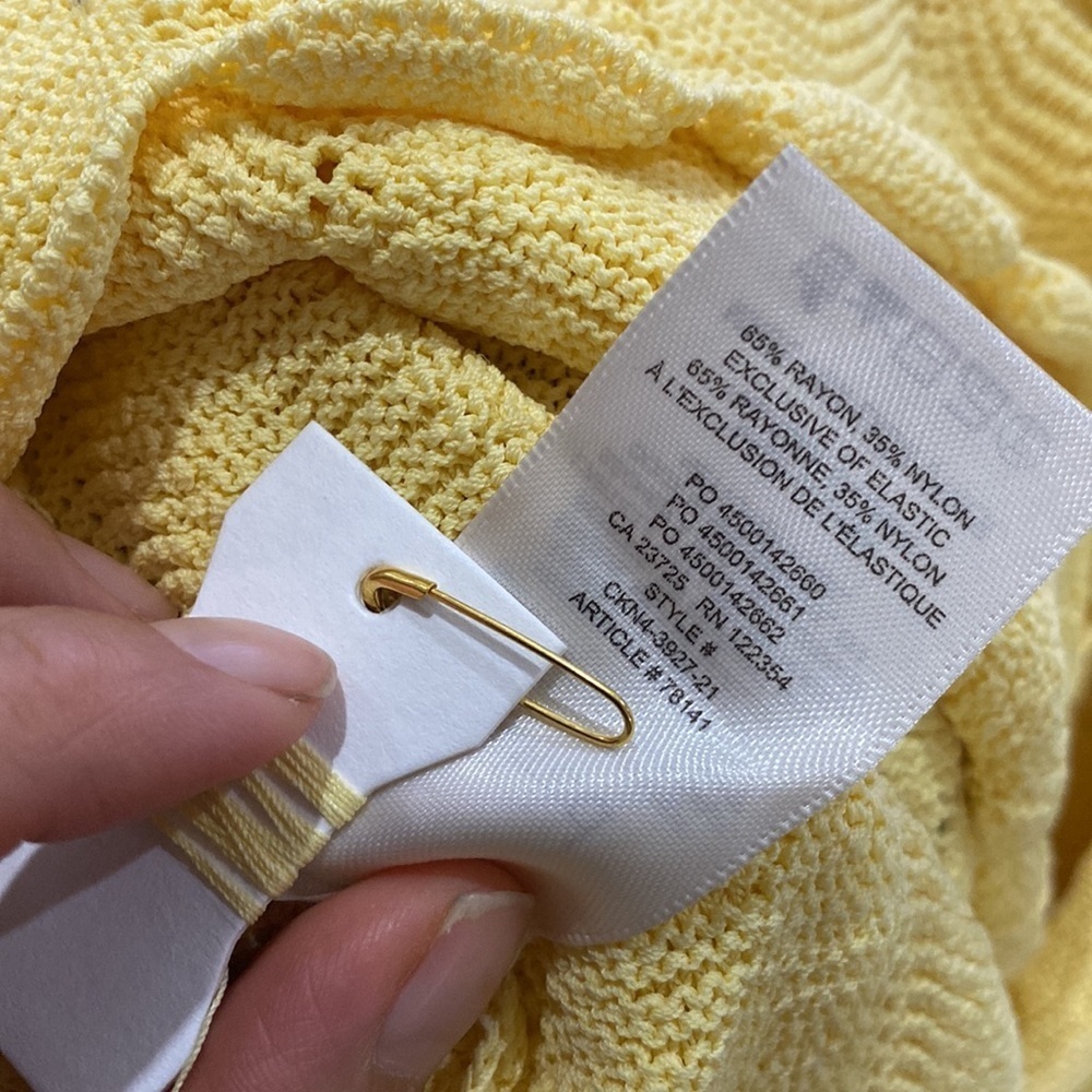 Aritzia Wilfred lemon merengue yellow top - Picture 8 of 8